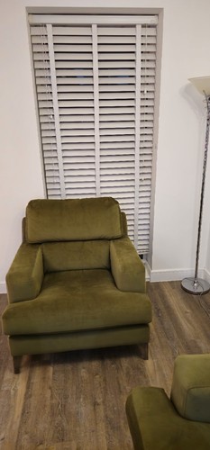 Velvet green romilly armchair - velvet,