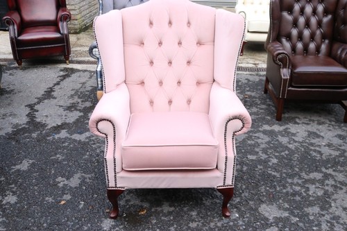 Fabric high back armchair - high,
