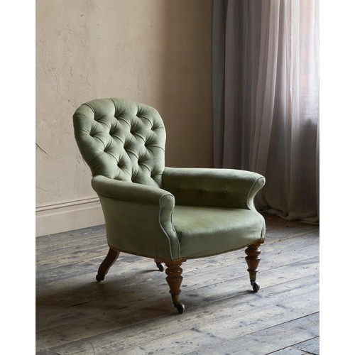 Antique spoonback armchair - spoonback,