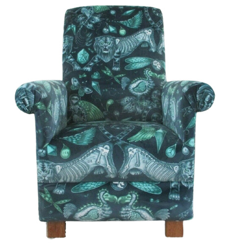 Armchair emma shipley velvet - j,