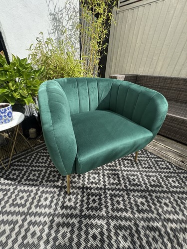 Dark green velvet upholstery - green,