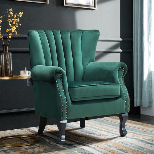 Vintage wingback armchair - vintage,