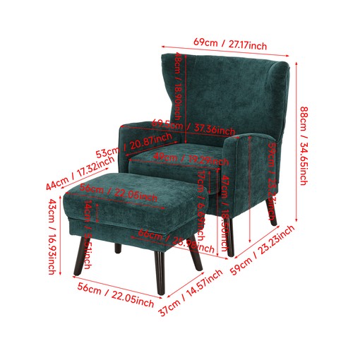 Chenille lounge chair recliner - chair,