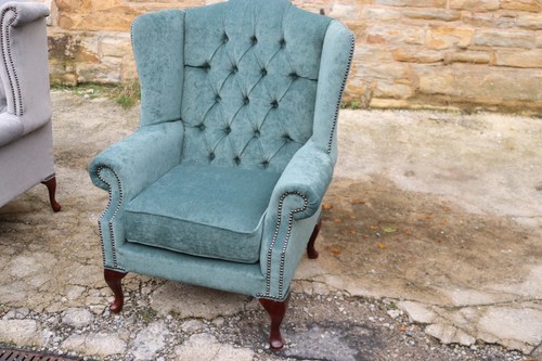 Fabric high back armchair - fabric,