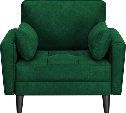 Green velvet oversized - green,