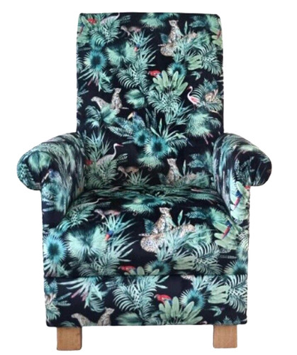 Jungle velvet fabric adult - jungle,